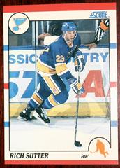 Rich Sutter Hockey Cards 1990 Score Prices