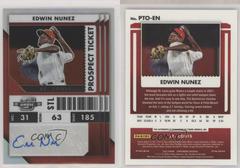 edwin nunez #pt-en Baseball Cards 2022 Panini Chronicles Contenders Optic Rookie Ticket Autographs Prices