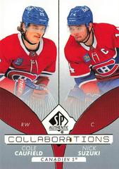 Cole Caufield, Nick Suzuki #C-5 Hockey Cards 2022 SP Authentic Collaborations Prices