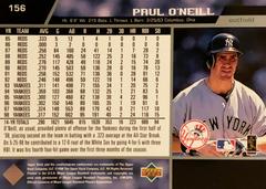 Rear | Paul O’Neill Baseball Cards 1999 Upper Deck
