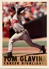Tom Glavine #14 Baseball Cards 1993 Fleer Glavine Career Highlights Prices