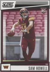 Sam Howell Football Cards 2022 Panini Score Prices