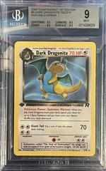 BGS Graded Non-Holo Error Card | Dark Dragonite [1st Edition Error] Pokemon Team Rocket