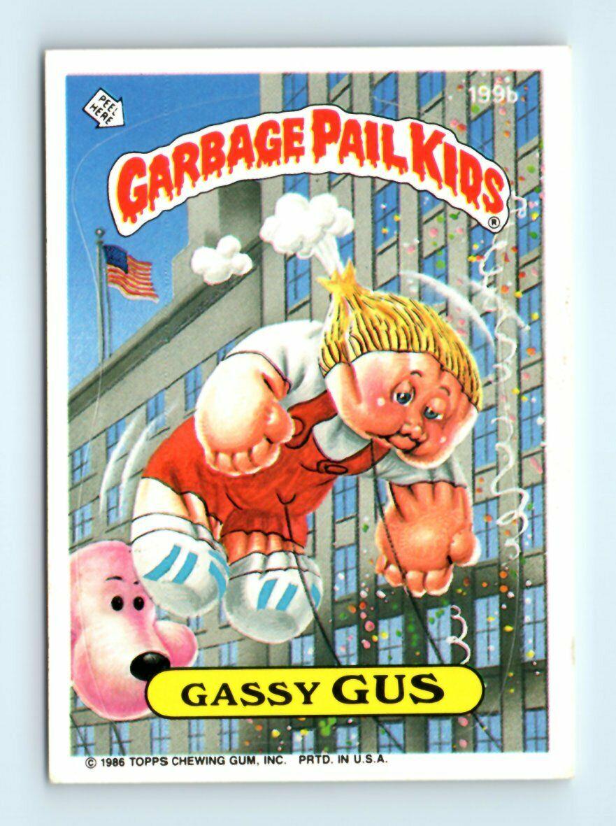 Gassy GUS #199b 1986 Garbage Pail Kids