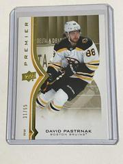 David Pastrnak [Gold] Hockey Cards 2020 Upper Deck Premier Prices