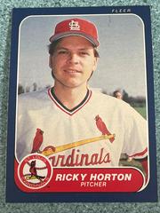 Ricky Horton Baseball Cards 1986 Fleer Prices
