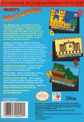 Mickey'S Safari In Letterland - Back | Mickey's Safari in Letterland NES