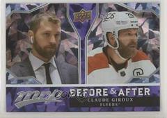 Claude Giroux Hockey Cards 2021 Upper Deck MVP Before and After Prices