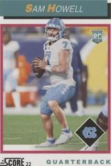 Sam Howell #TB4 Football Cards 2022 Panini Score 1992 Throwback Rookie Prices