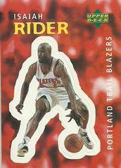 Isaiah Rider #98 Basketball Cards 1997 Collector's Choice International European Stickers Prices