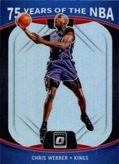 Chris Webber #44 Basketball Cards 2021 Panini Prizm 75 Years of NBA Optic Prices