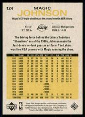 Back Side | Magic Johnson Basketball Cards 2002 Upper Deck Generations
