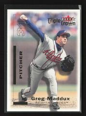 Greg Maddux #158 Baseball Cards 2001 Fleer Triple Crown Prices