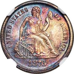 1876 Coins Seated Liberty Dime Prices