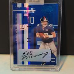 Eli Manning [Mirror Blue Autograph] #76 Football Cards 2005 Leaf Certified Materials Prices