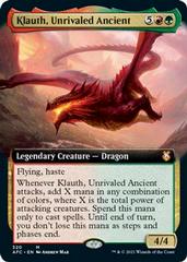 Klauth, Unrivaled Ancient [Extended Art] Magic Adventures in the Forgotten Realms Commander Prices