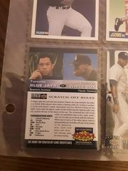 Roberto Alomar / Frank Thomas Baseball Cards 1994 Collector's Choice Team vs. Team Scratch Off Prices
