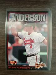 Brady Anderson #166 Baseball Cards 1993 Panini Donruss Triple Play Prices