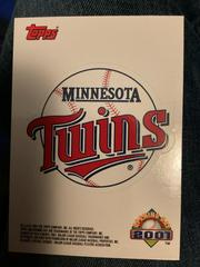 Minnesota Twins Baseball Cards 2001 Topps Opening Day Team Logo Stickers Prices