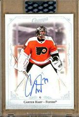 Carter Hart Hockey Cards 2020 Upper Deck Clear Cut Champs Autographs Prices