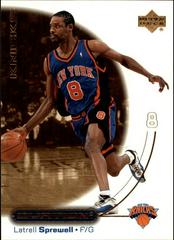 Latrell Sprewell #36 Basketball Cards 2000 Upper Deck Ovation Prices