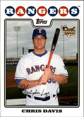 Chris Davis [Gold Foil] #UH231 Baseball Cards 2008 Topps Update & Highlights Prices