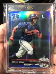 Ronald Acuna [70th Blue Refractors] #BCP127 Baseball Cards 2017 Bowman Chrome Prospects Prices
