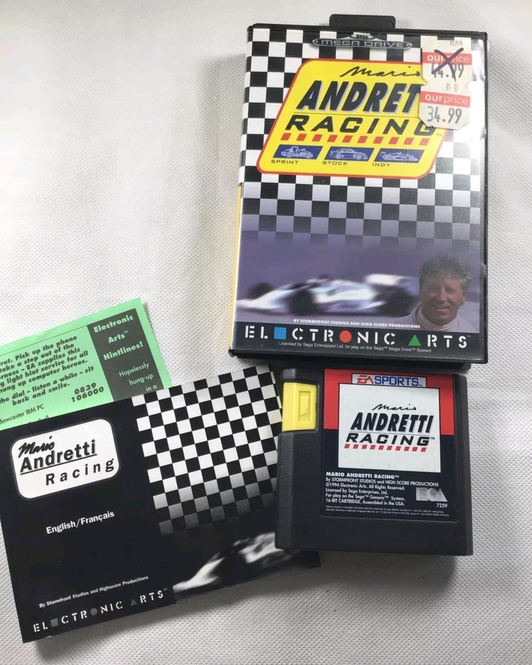 Mario Andretti Racing PAL Sega Mega Drive