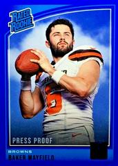 Baker Mayfield [Press Proof Blue] Football Cards 2018 Donruss Prices