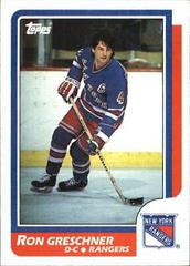 Ron Greschner #18 Hockey Cards 1986 Topps Prices