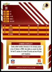 Back Of Card | Chris Cooley Football Cards 2007 Panini Score