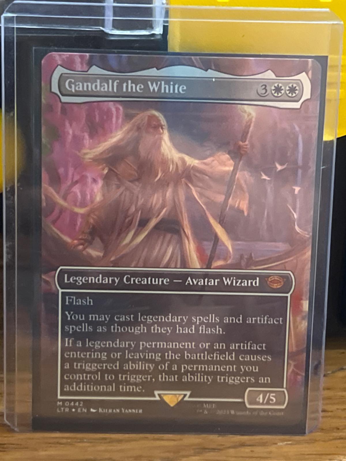 Gandalf The White [Borderless Foil] #442 Magic Lord of the Rings