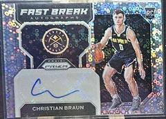 Christian Braun #FBR-CBN Basketball Cards 2022 Panini Prizm Fast Break Rookie Autographs Prices