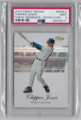 Chipper Jones [Refractor] #RFMCJ Baseball Cards 2007 Finest Rookie Moments Prices