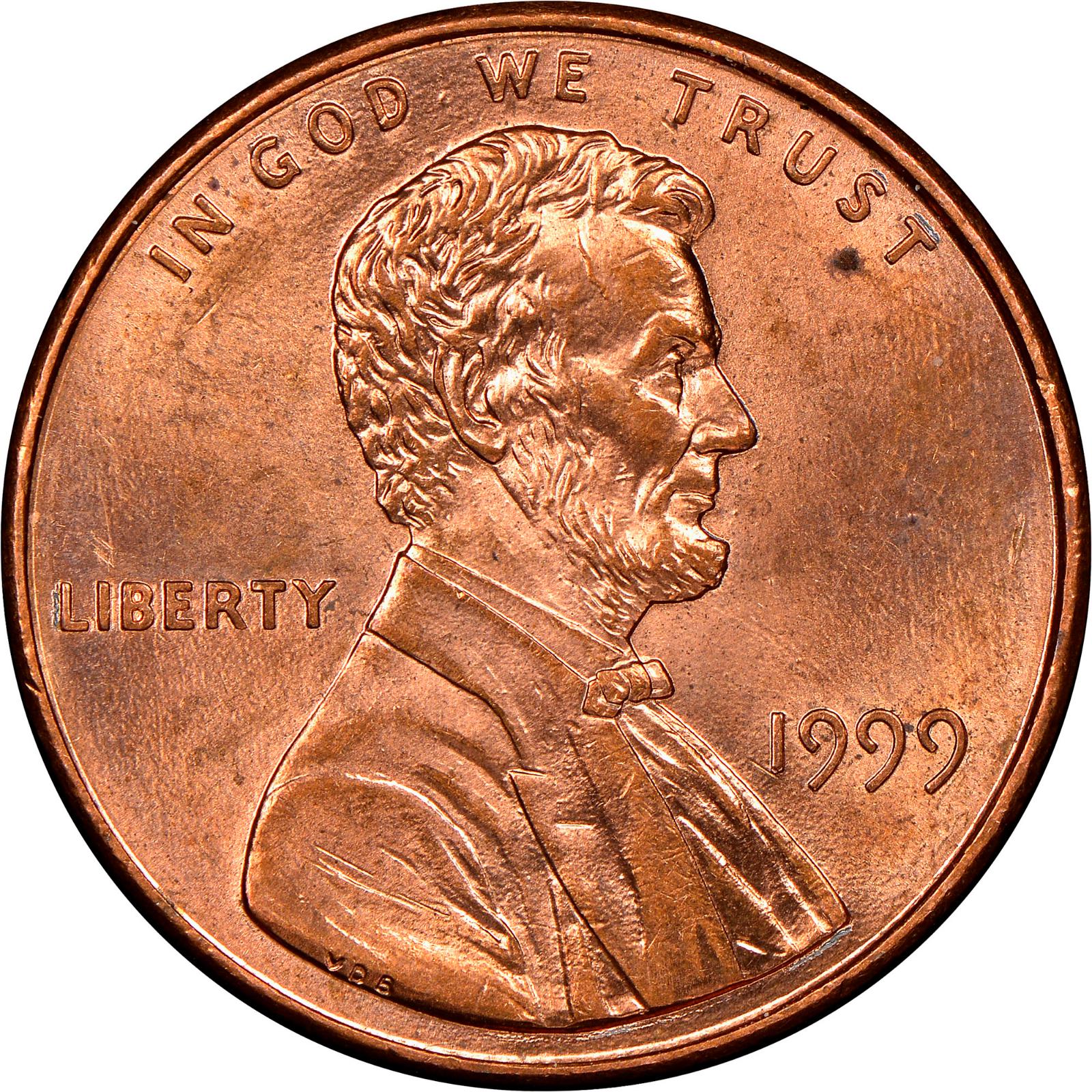 1999 D [CLOSE AM] Coins Lincoln Memorial Penny