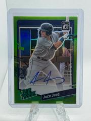 Jace Jung [Lime Green] #RPS-JJ Baseball Cards 2023 Panini Donruss Optic Rated Prospect Signatures Prices
