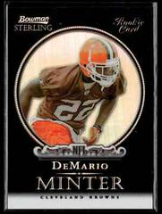 DeMario Minter [Black Refractor] Football Cards 2006 Bowman Sterling Prices