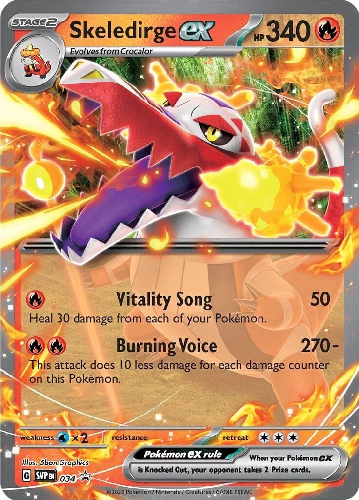 Skeledirge ex #34 Pokemon Promo