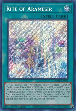 Rite of Aramesir BLMR-EN093 YuGiOh Battles of Legend: Monstrous Revenge