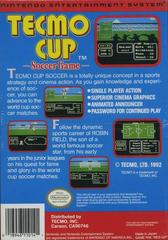 Tecmo Cup Soccer - Back | Tecmo Cup Soccer NES