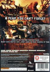 Back Cover | Resident Evil 5 PAL Xbox 360