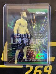 Khabib Nurmagomedov [Green] #2 Ufc Cards 2021 Panini Prizm UFC Instant Impact Prices