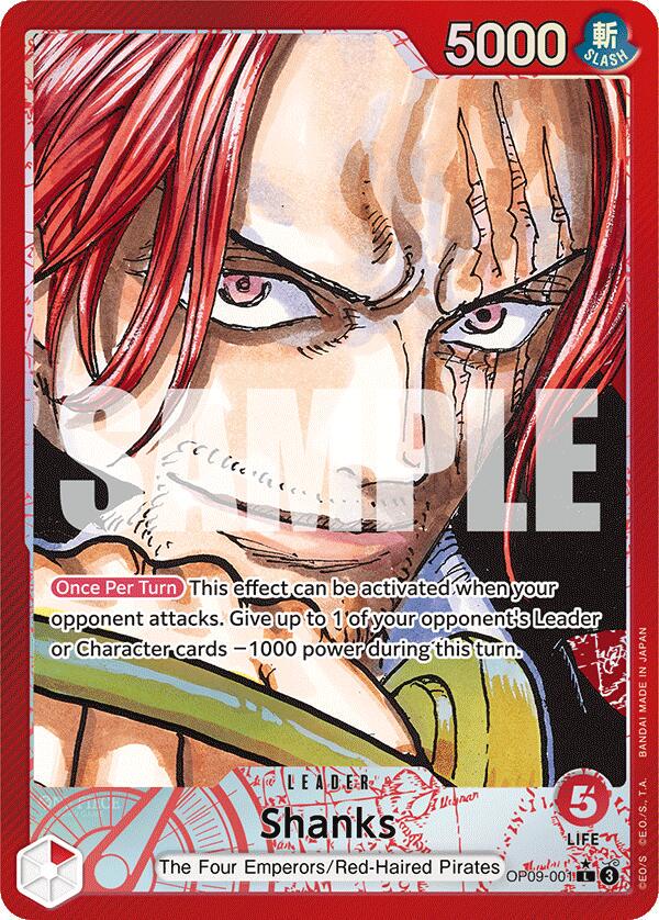 Shanks [Parallel Foil] OP09-001 One Piece Emperors in the New World