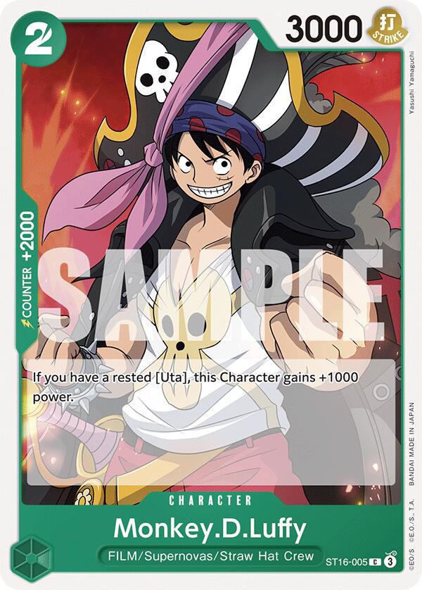 Monkey.D.Luffy ST16-005 One Piece Starter Deck 16: Uta