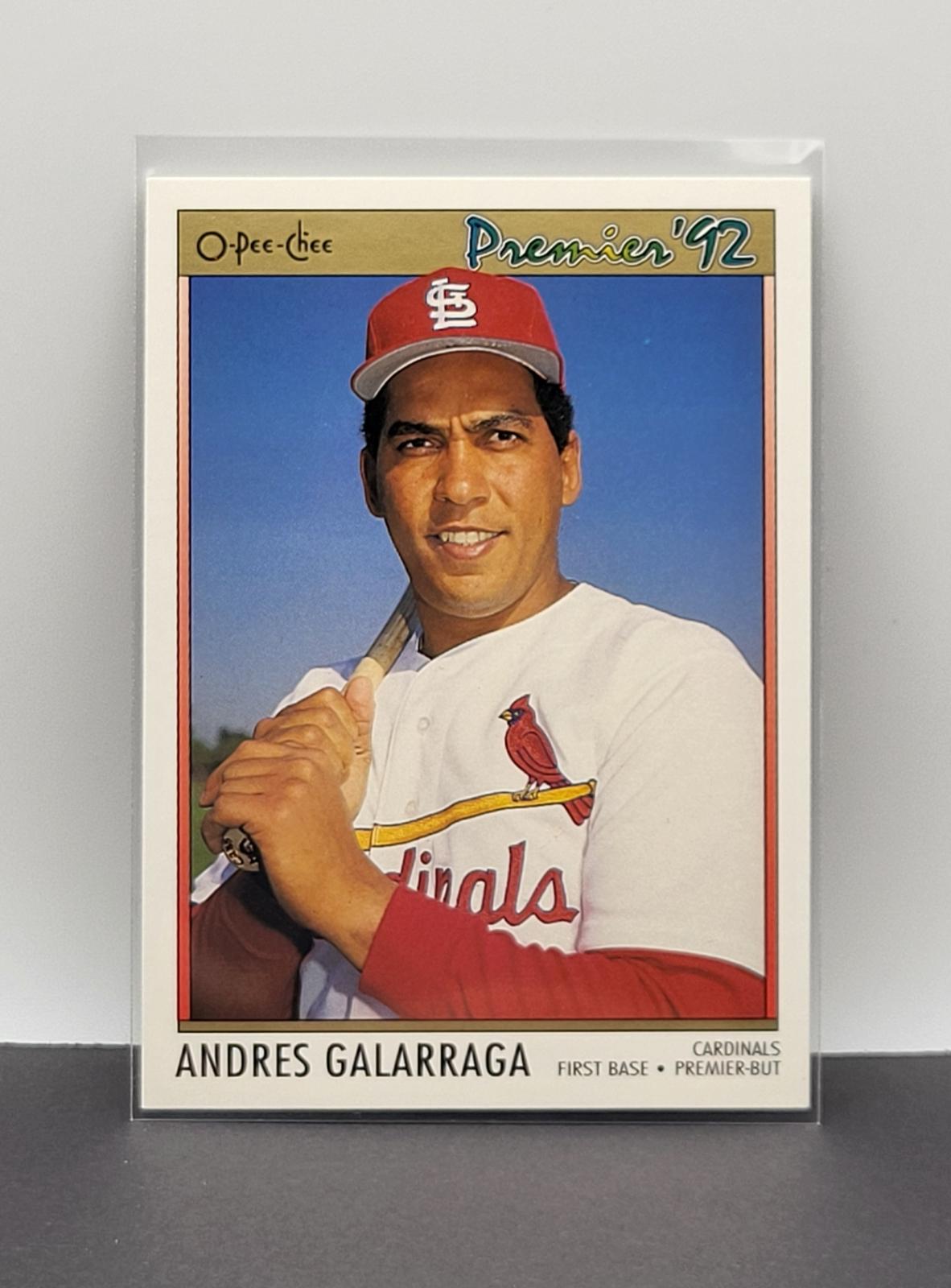 Andres Galarraga #191 Baseball Cards 1992 O Pee Chee Premier