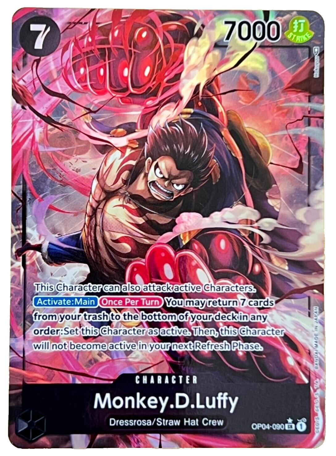 Monkey D. Luffy [Alternate Art] OP04-090 One Piece Kingdoms of Intrigue