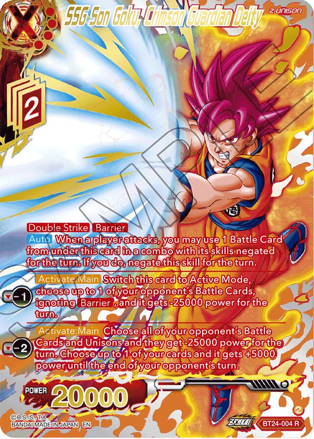 SSG Son Goku, Crimson Guardian Deity [Collector Booster Gold Foil] BT24-004 Dragon Ball Super Beyond Generations