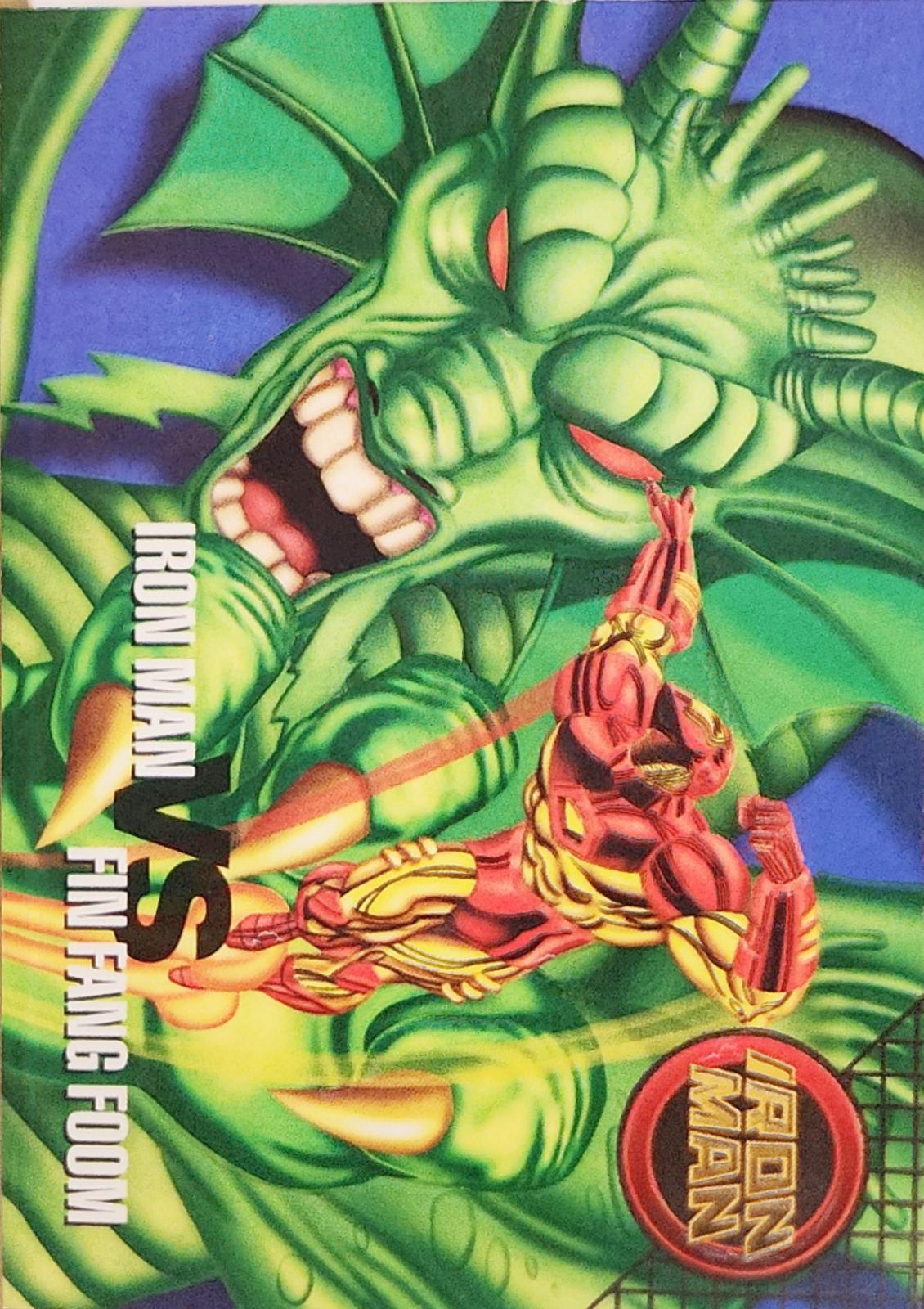 Iron Man Vs. Fin Fang Foom #97 Prices | Marvel 1996 Fleer Vision ...