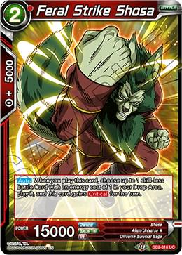 Feral Strike Shosa [Foil] DB2-016 Dragon Ball Super Divine Multiverse