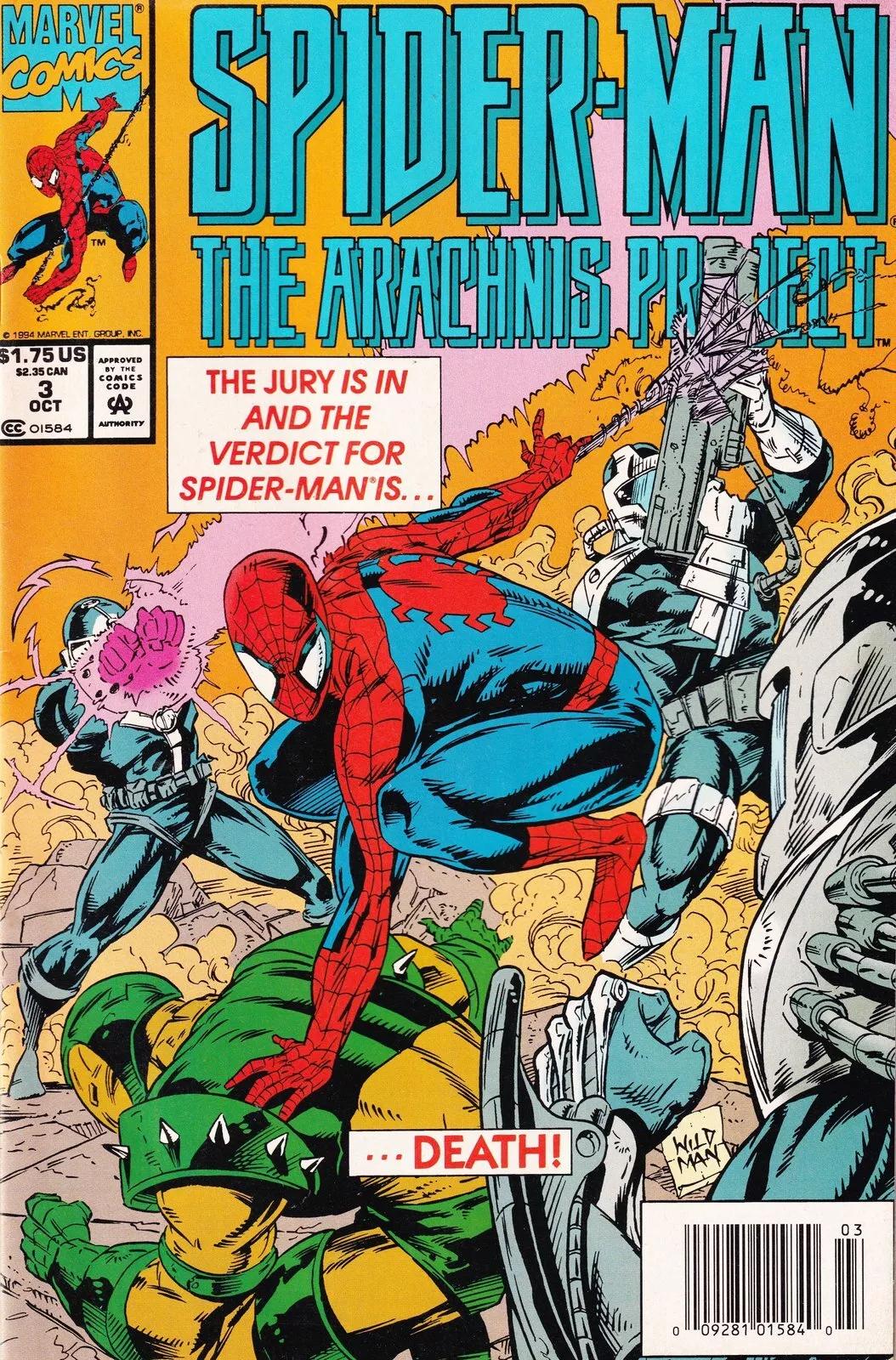 Spider-Man: The Arachnis Project [Newsstand] #3 (1994) Comic Books Spider-Man: The Arachnis Project